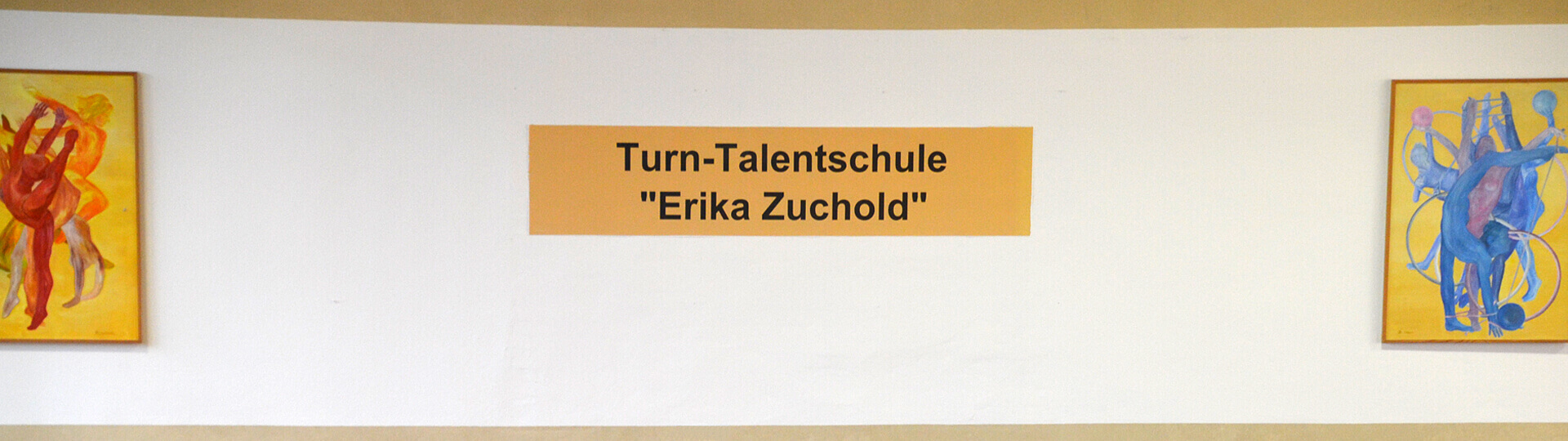 Schriftzug Turn-Talentschule "Erika Zuchold"